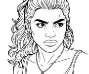 Coloriage Lucia Caminos de GTA V