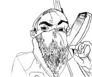 Coloriage Membre de gang GTA