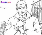 Coloriage Trevor de GTA 4