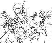 Coloriage Trevor Philips de GTA 5 en action