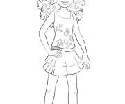 Coloriage Andrea du film de Gulli Friends