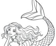Coloriage Barbie Sir&egrave;ne Dreamtopie Gulli