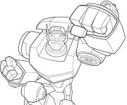 Coloriage Chase Transformers dessin animé en ligne