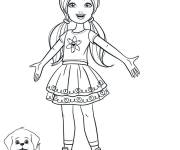 Coloriage Chelsea et Honey de Barbie Dreamtopia