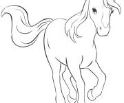 Coloriage Cheval animaux Friends Gulli