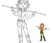 Coloriage Colorie Selenia de dessin anim&eacute; Arthur et les Minimoys