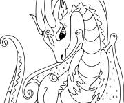 Coloriage Dragon superbe sur Gulli