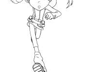 Coloriage Fille de Monster Buster Club Samantha sur Gulli