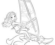 Coloriage Friends Planche &agrave; voile Gulli