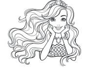 Coloriage Gulli Barbie au Royaume des Paillettes