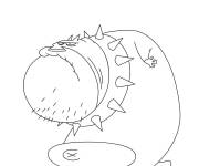 Coloriage Le chien Bob de Oggy et les Cafards sur Gulli