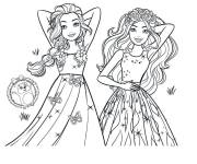 Coloriage Les princesses de Barbie Dreamtopie Gulli