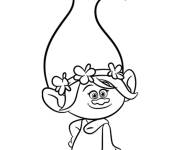 Coloriage Les Trolls Poppy sur Gulli