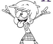 Coloriage Luna de Bienvenue chez les Loud