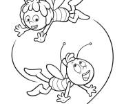 Coloriage Maya et Willy en s'amusant Gulli