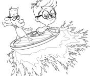 Coloriage MrPeabody et Sherman Gulli