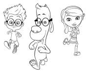 Coloriage MrPeabody Sherman, Penny Sherman et Mr Peabody sur Gulli