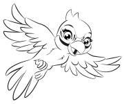 Coloriage Perroquet de Friends Gulli
