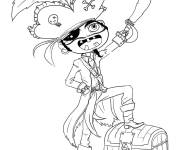 Coloriage Personnage de cartoon pirate sur Gulli