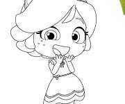 Coloriage Personnage Rose pour fille sur Gulli