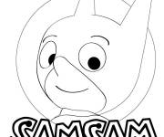 Coloriage Personnage SamSam sur Gulli