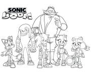 Coloriage Personnages principaux de Sonic Boom sur Gulli