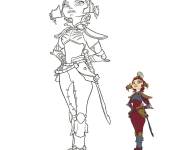 Coloriage Personnages Tarash d'Arthur et les Minimoys