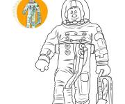 Coloriage Pilote de la police spatiale de Gulli