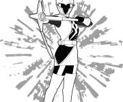 Coloriage Pink Ranger de Power Rangers sur Gulli