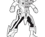 Coloriage Power Rangers Argent Gulli