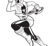 Coloriage Power Rangers Rose de Gulli