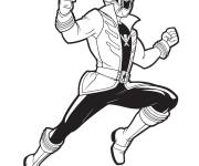 Coloriage Power Rangers Rouge dessin anim&eacute; Fran&ccedil;ais