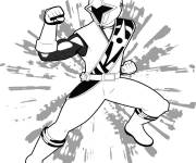 Coloriage Preston Blue Ranger Gulli