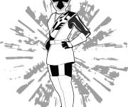 Coloriage Ranger Blanc sur Gulli