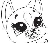 Coloriage Roxie de dessin anim&eacute; littlest Pet Shop