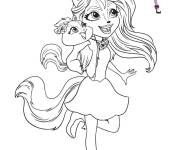 Coloriage Sage et Caper Enchantimals de Gulli