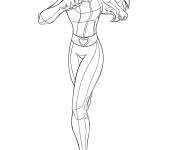 Coloriage Sam de Totally Spies