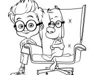 Coloriage Sherman et Mr Peabody de Gulli