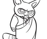 Coloriage Shifu de Kung Fu Panda Gulli