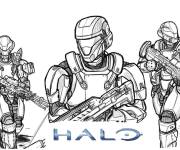 Coloriage Affiche du jeu Halo