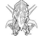 Coloriage et dessins gratuit Alliance qui vous fait peur dans Halo à imprimer