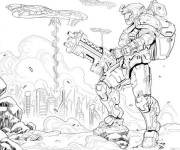 Coloriage Bataille galactique