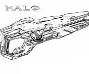 Coloriage Canon sp&eacute;cial de Halo