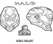 Coloriage Casque Halo Emile