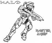 Coloriage Chef principal Halo 5