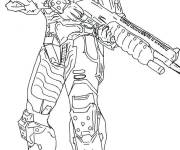 Coloriage et dessins gratuit Costume et arme de Halo à imprimer