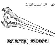 Coloriage &Eacute;p&eacute;e &eacute;nergie Halo 3