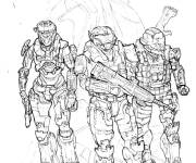 Coloriage &Eacute;quipe Halo professionnels