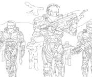 Coloriage Escouade de Halo