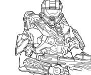 Coloriage Gardiens de Halo 5